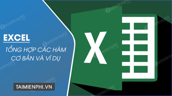 cac ham co ban trong excel