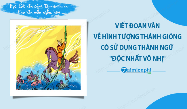 doan van ve hinh tuong thanh giong trong do co su dung thanh ngu doc nhat vo nhi