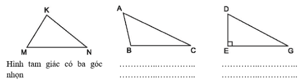 Giải toán lớp 5 trang 104,105 VBT tập 2, Hình tam giác, bài 85