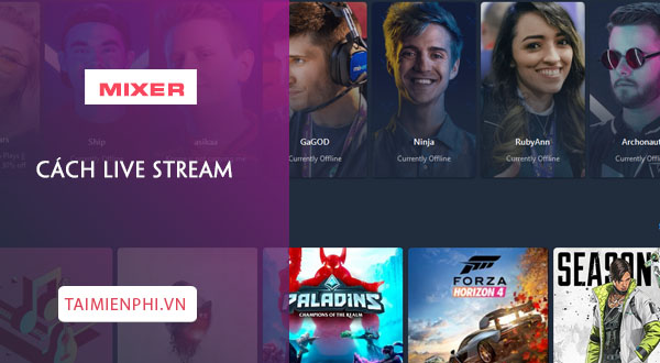 how to live streaming on mixer