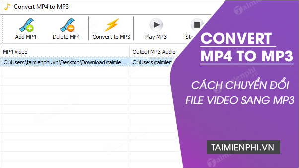 cach chuyen file video sang mp3