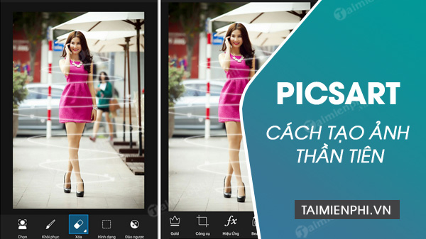 Cách tạo ảnh thần tiên bằng PicsArt