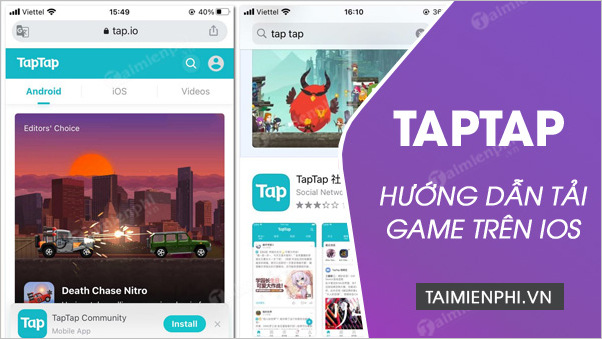 Cách tải game trên TapTap iOS