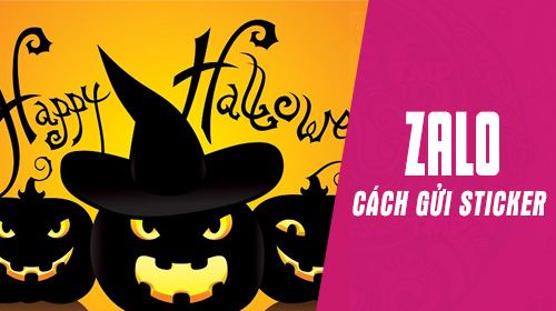 Hướng dẫn gửi sticker Halloween trên Zalo