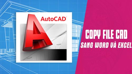 Hướng dẫn copy hình ảnh từ AutoCAD sang Word, Excel