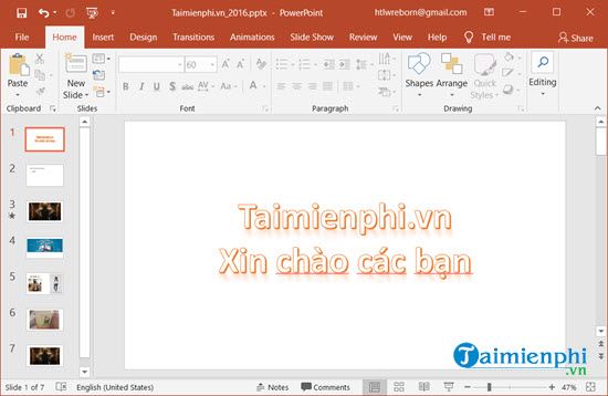 cach tao anh nghe thuat doc dao tren slide powerpoint