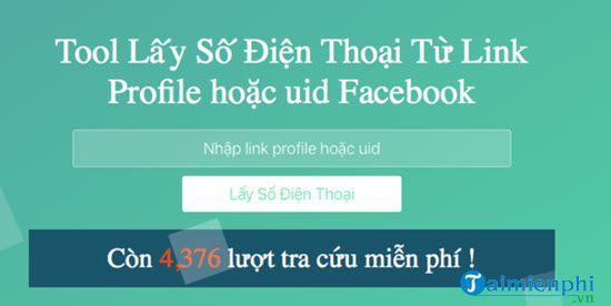 co nen dung tool lay so dien thoai tren facebook khong