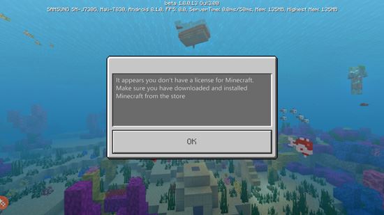 Sửa lỗi Minecraft pe không vào được game