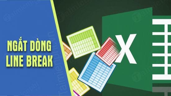 cach them ngat dong line break trong excel