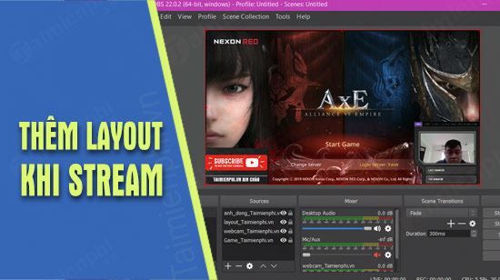 how to add an overlay on live stream on obs