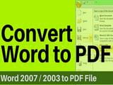 Làm thế nào để chuyển đổi một file Word 2003 sang định dạng PDF?
