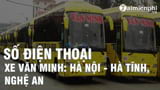 Số điện thoại xe Văn Minh chạy tuyến Hà Nội - Hà Tĩnh, Nghệ An