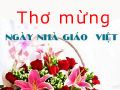 Thơ 20/11, những bài thơ 20 tháng 11 chúc mừng thầy cô giáo …