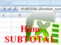 Excel - Hàm SUBTOTAL, hàm tính toán cho một nhóm con trong danh sách