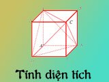 Ví dụ minh họa cho việc tính diện tích của hình lập phương?