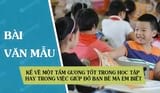 kể một câu chuyện về tấm gương người tốt việc tốt