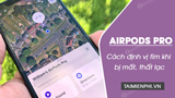 cách tìm tai nghe airpod