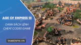 Summary of cheat codes Age of Empires III, AOE Code 3, Empire 3