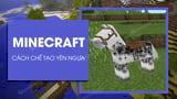 chế tạo yên ngựa trong minecraft