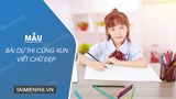 Tổng hợp Bài thơ một ngày của em viết chữ đẹp Đọc cảm động và sâu lắng