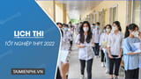 Lịch thi tốt nghiệp THPT 2022 từ 6/7 - 9/7/2022