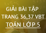 vbt toán lớp 5 trang 36 37 tập 2