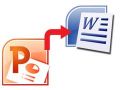 cách chuyển powerpoint sang word